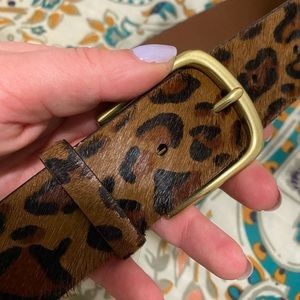 ✨J Crew✨ Leopard print belt
